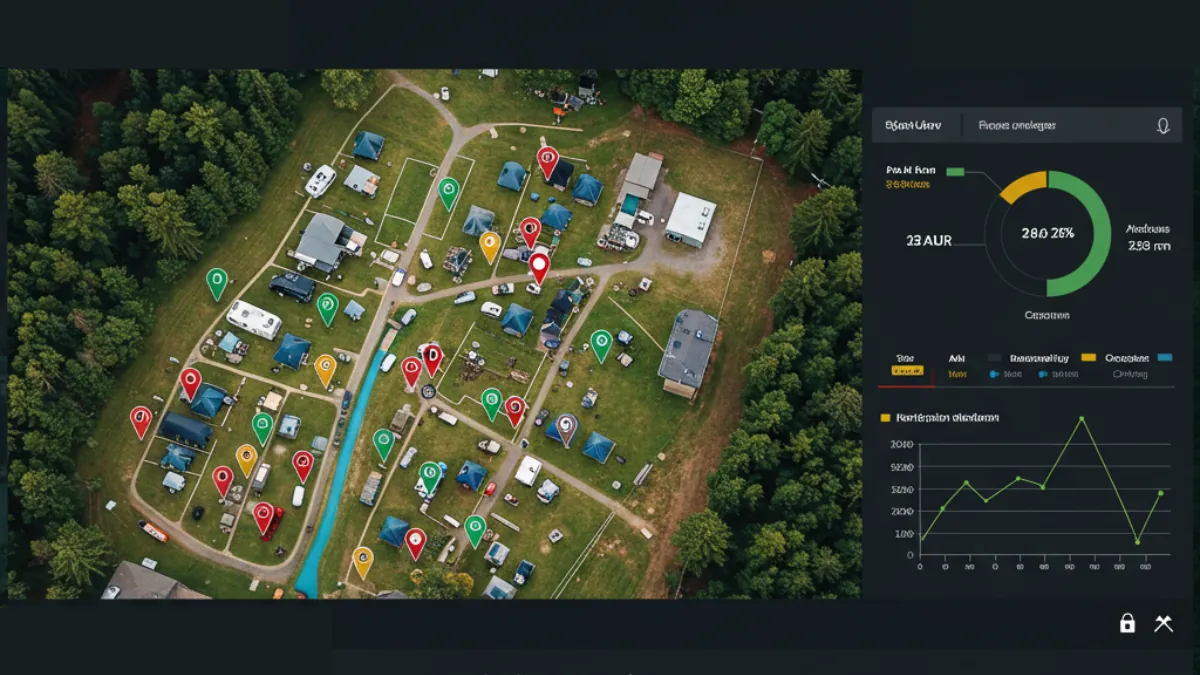 esempio dashboard occupazione camping