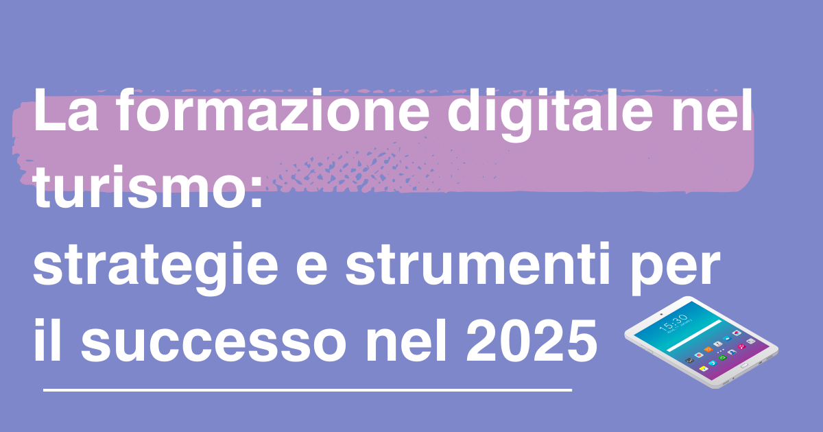 formazione digitale nel turismo