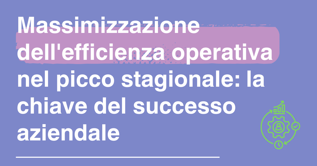efficienza operativa